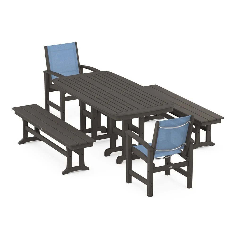 POLYWOOD® - Coastal 5-Piece Dining Set - PWS1263 - Image 112