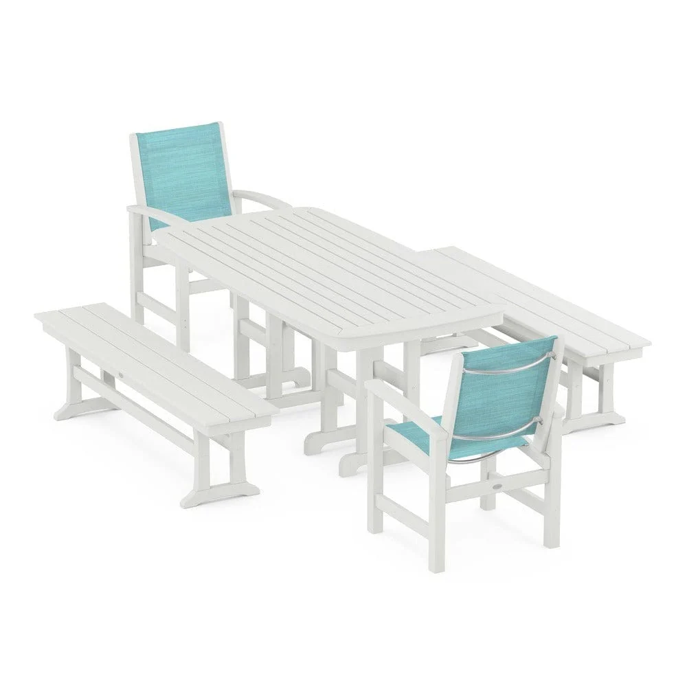 POLYWOOD® - Coastal 5-Piece Dining Set - PWS1263 - Image 32