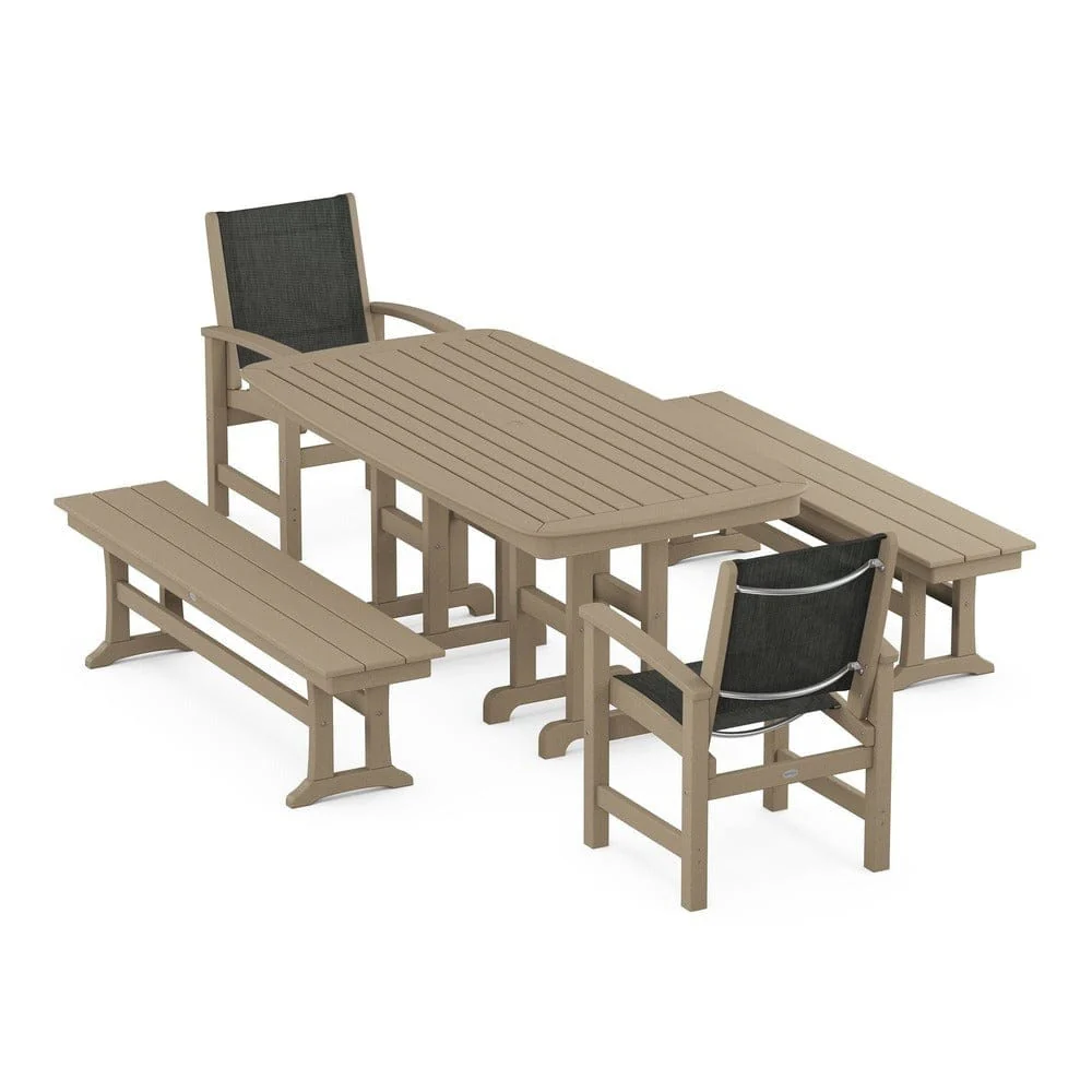 POLYWOOD® - Coastal 5-Piece Dining Set - PWS1263 - Image 35