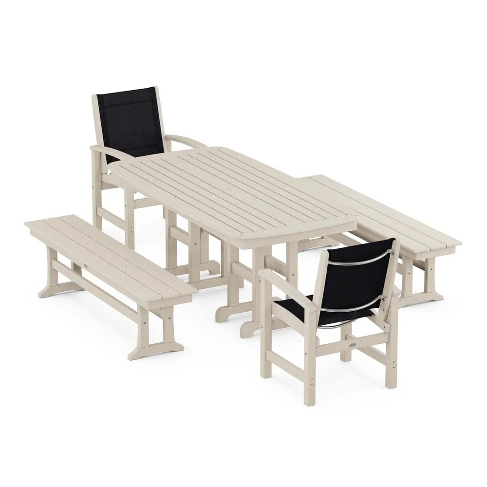 POLYWOOD® - Coastal 5-Piece Dining Set - PWS1263 - Image 4