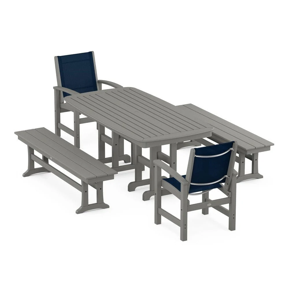 POLYWOOD® - Coastal 5-Piece Dining Set - PWS1263 - Image 40