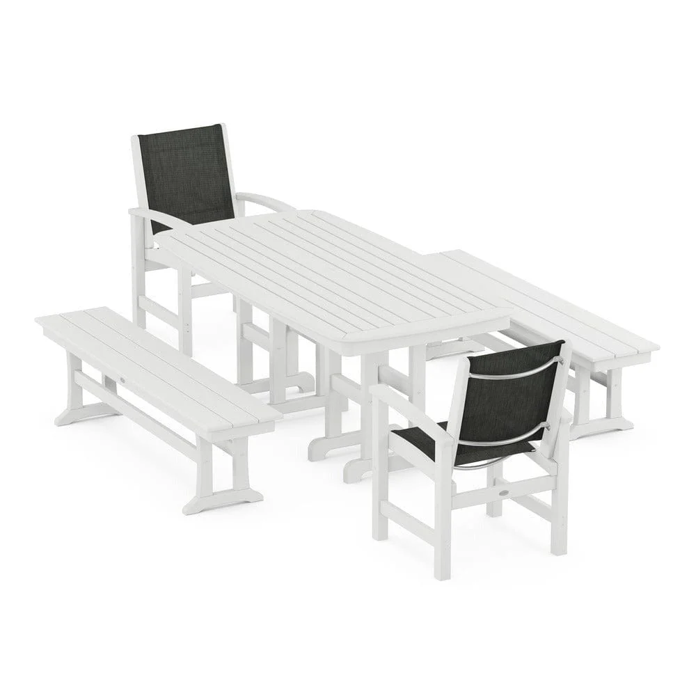POLYWOOD® - Coastal 5-Piece Dining Set - PWS1263 - Image 42