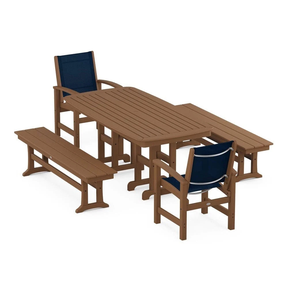 POLYWOOD® - Coastal 5-Piece Dining Set - PWS1263 - Image 5
