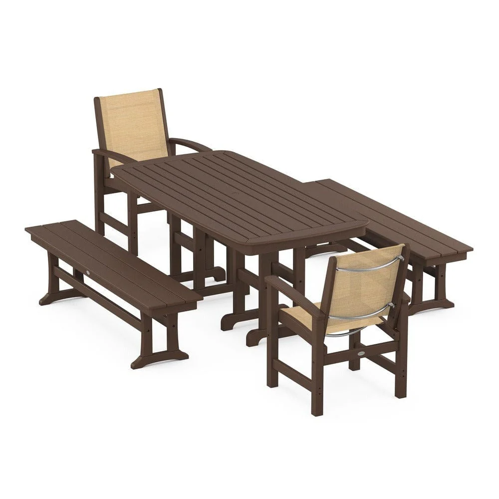 POLYWOOD® - Coastal 5-Piece Dining Set - PWS1263 - Image 53