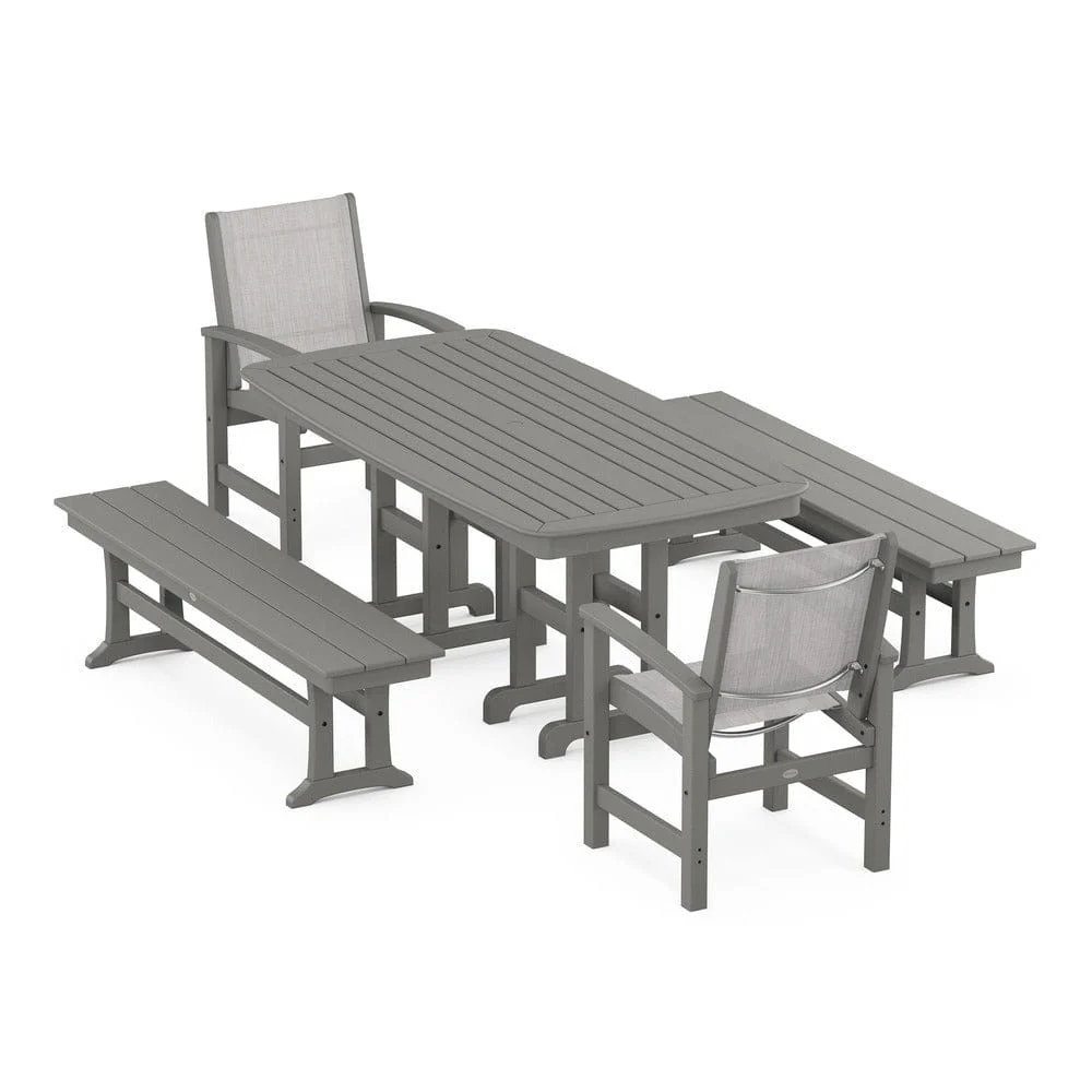 POLYWOOD® - Coastal 5-Piece Dining Set - PWS1263 - Image 63