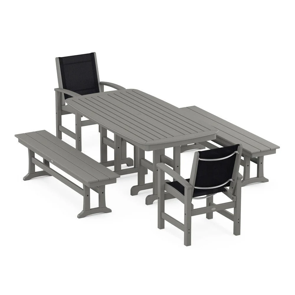 POLYWOOD® - Coastal 5-Piece Dining Set - PWS1263 - Image 65