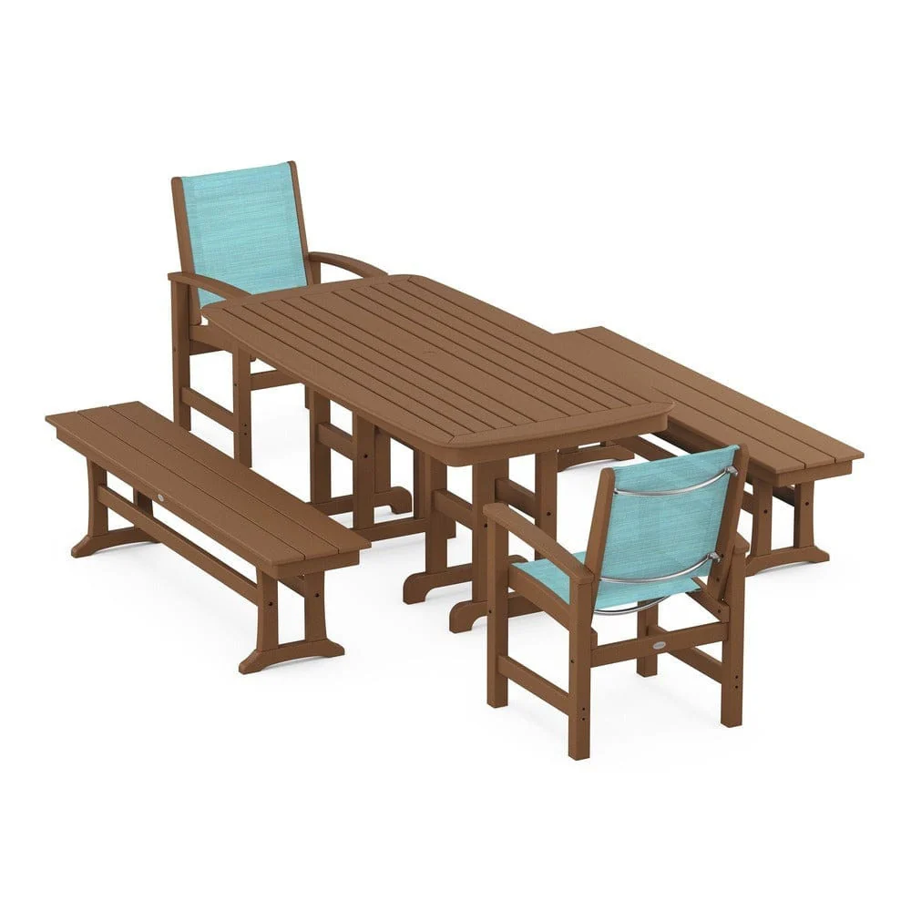 POLYWOOD® - Coastal 5-Piece Dining Set - PWS1263 - Image 9