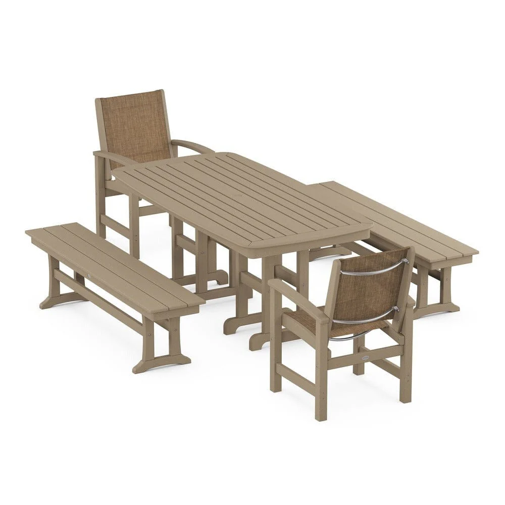 POLYWOOD® - Coastal 5-Piece Dining Set - PWS1263 - Image 90