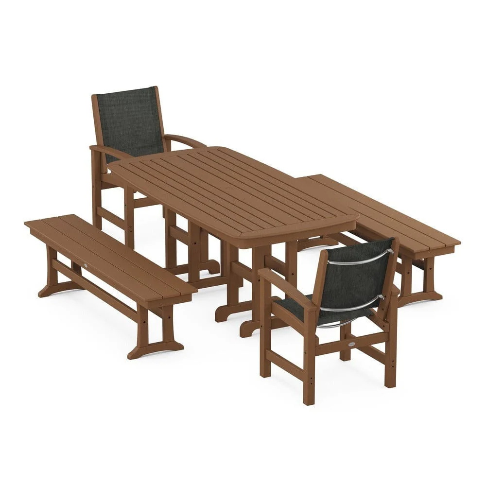 POLYWOOD® - Coastal 5-Piece Dining Set - PWS1263 - Image 95