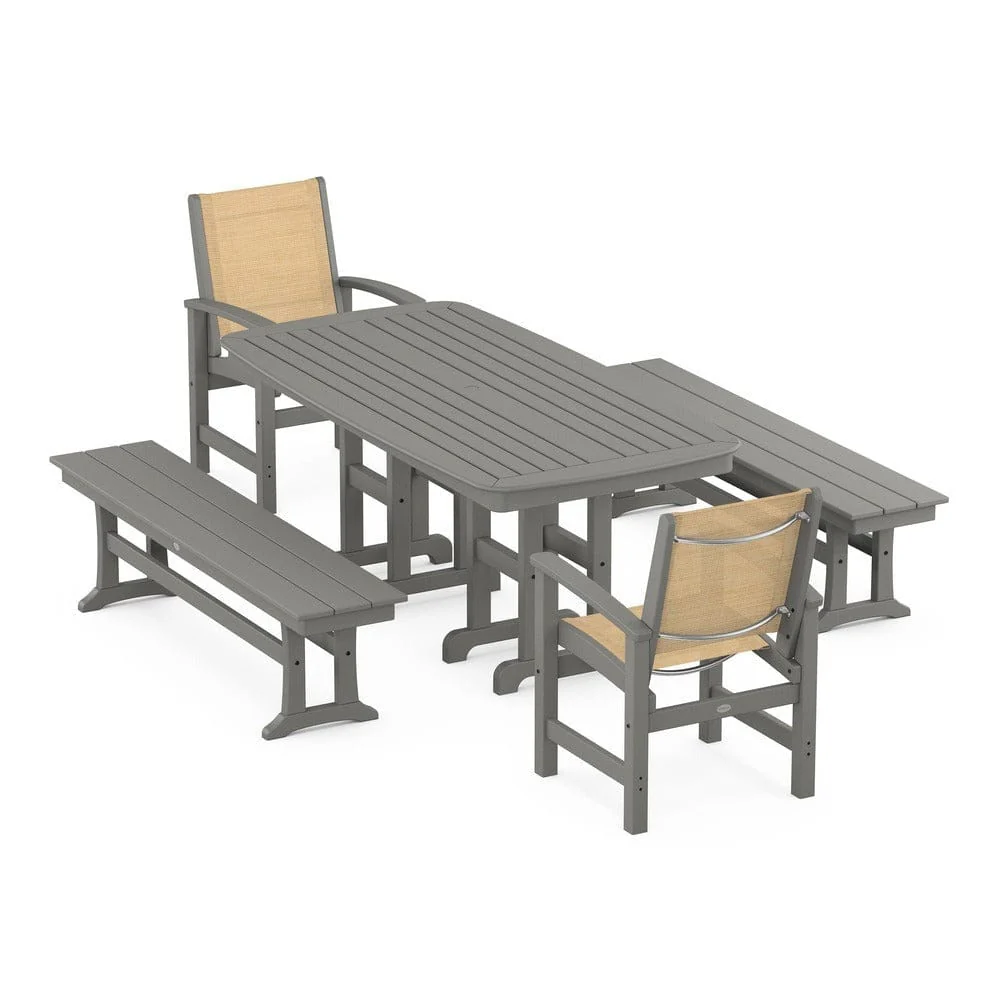 POLYWOOD® - Coastal 5-Piece Dining Set - PWS1263 - Image 97