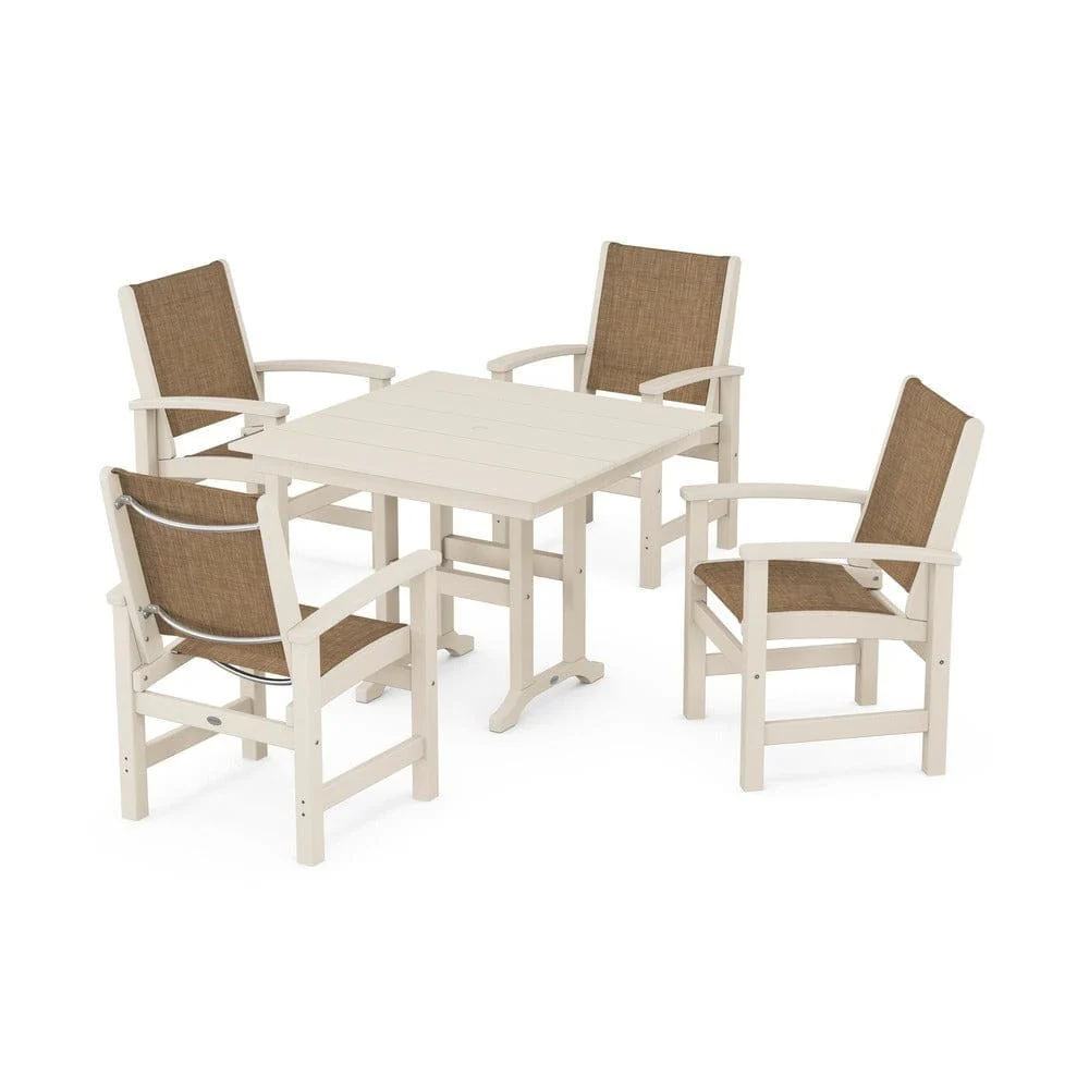 POLYWOOD® - Coastal 5-Piece Farmhouse Dining Set - PWS1141 - Image 24