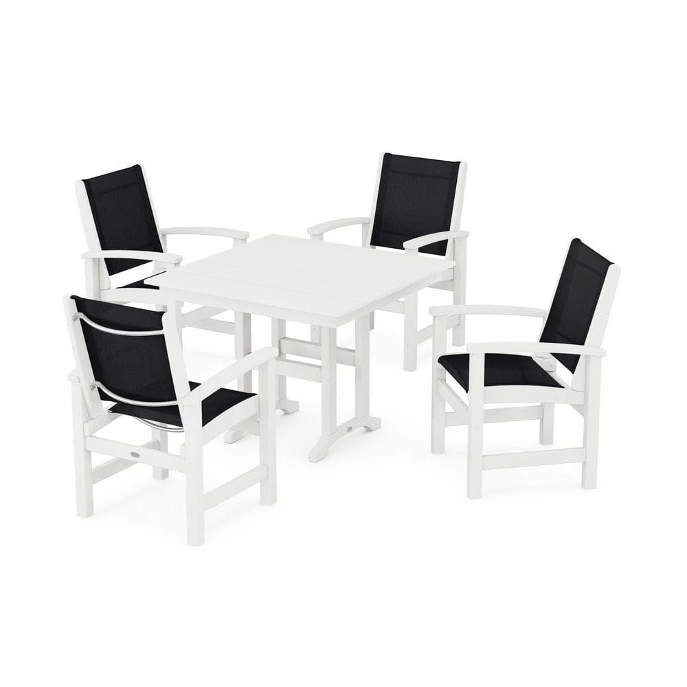 POLYWOOD® - Coastal 5-Piece Farmhouse Dining Set - PWS1141 - Image 34