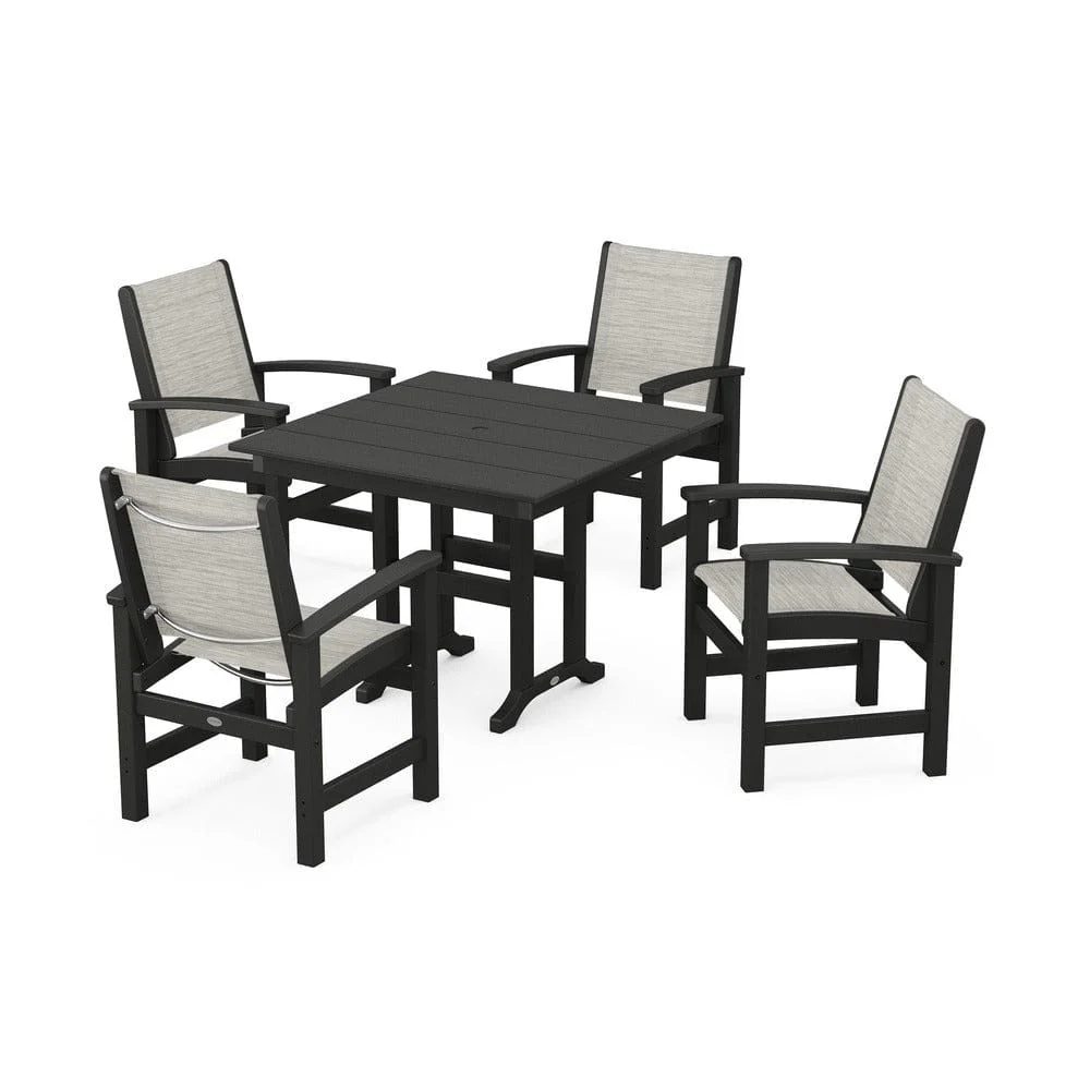 POLYWOOD® - Coastal 5-Piece Farmhouse Dining Set - PWS1141 - Image 68