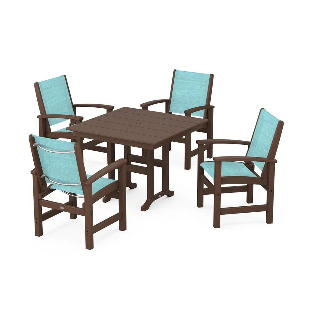POLYWOOD® - Coastal 5-Piece Farmhouse Dining Set - PWS1141 - Image 79