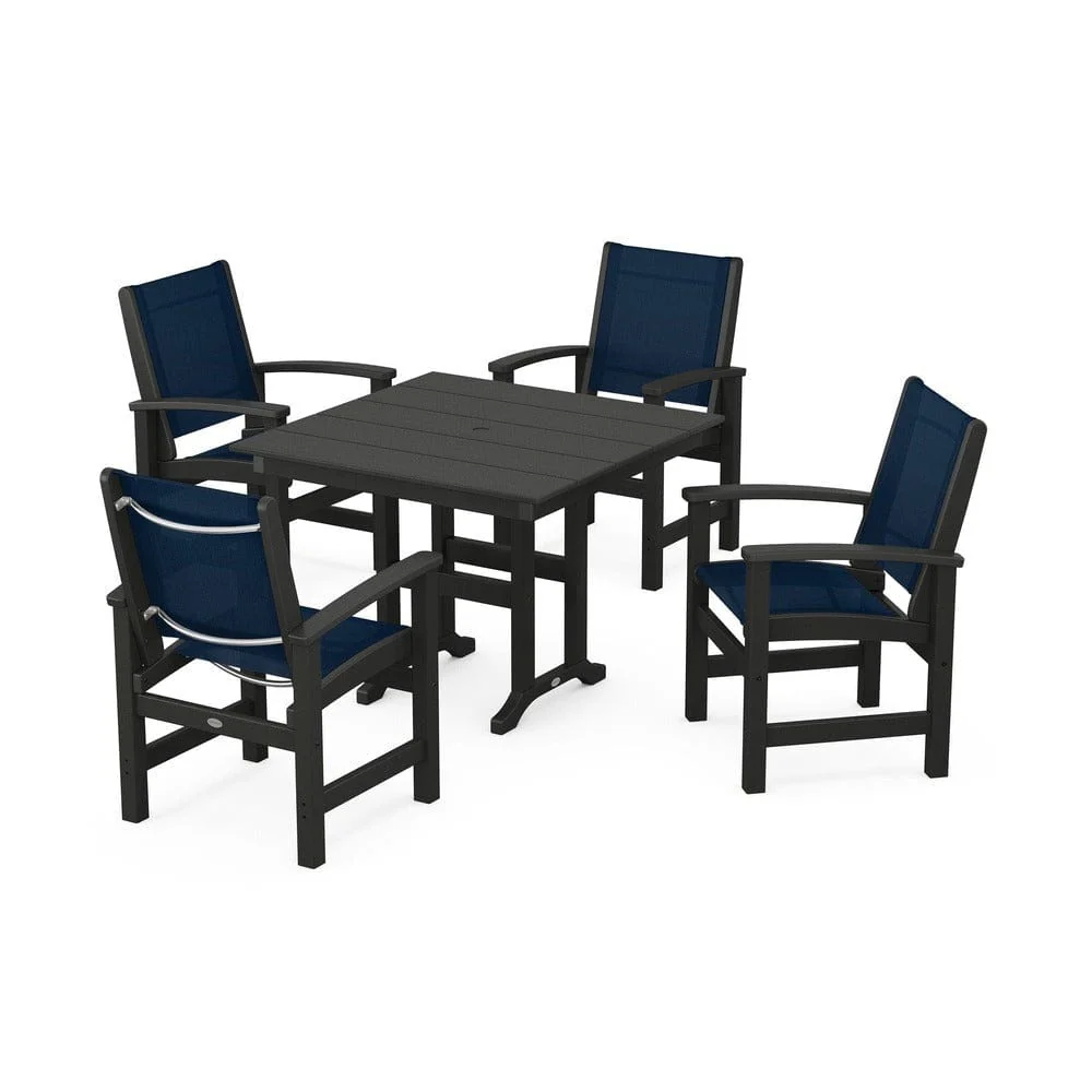 POLYWOOD® - Coastal 5-Piece Farmhouse Dining Set - PWS1141 - Image 93