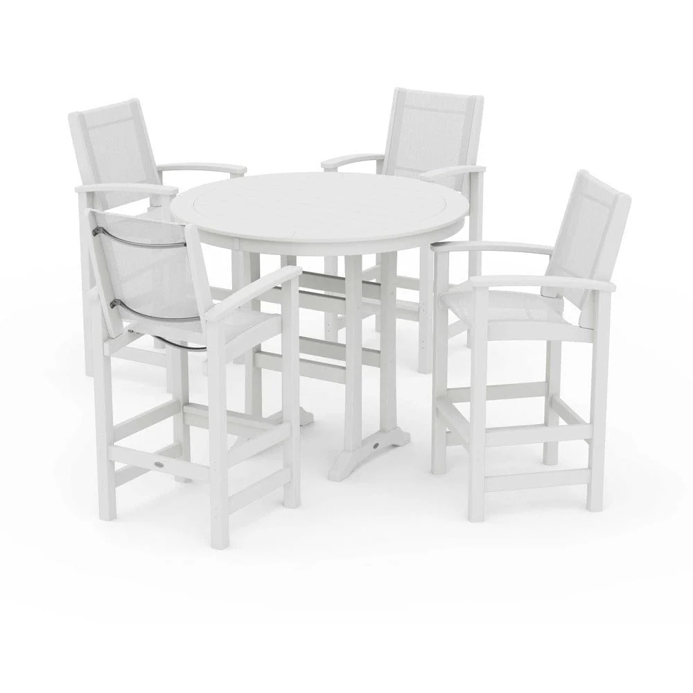 POLYWOOD® - Coastal 5-Piece Nautical Trestle Bar Set - PWS304 - Image 125