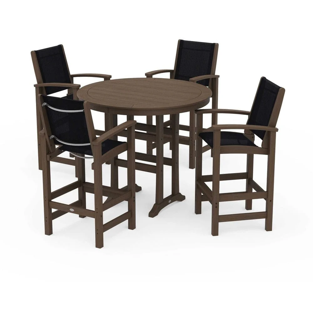 POLYWOOD® - Coastal 5-Piece Nautical Trestle Bar Set - PWS304 - Image 48