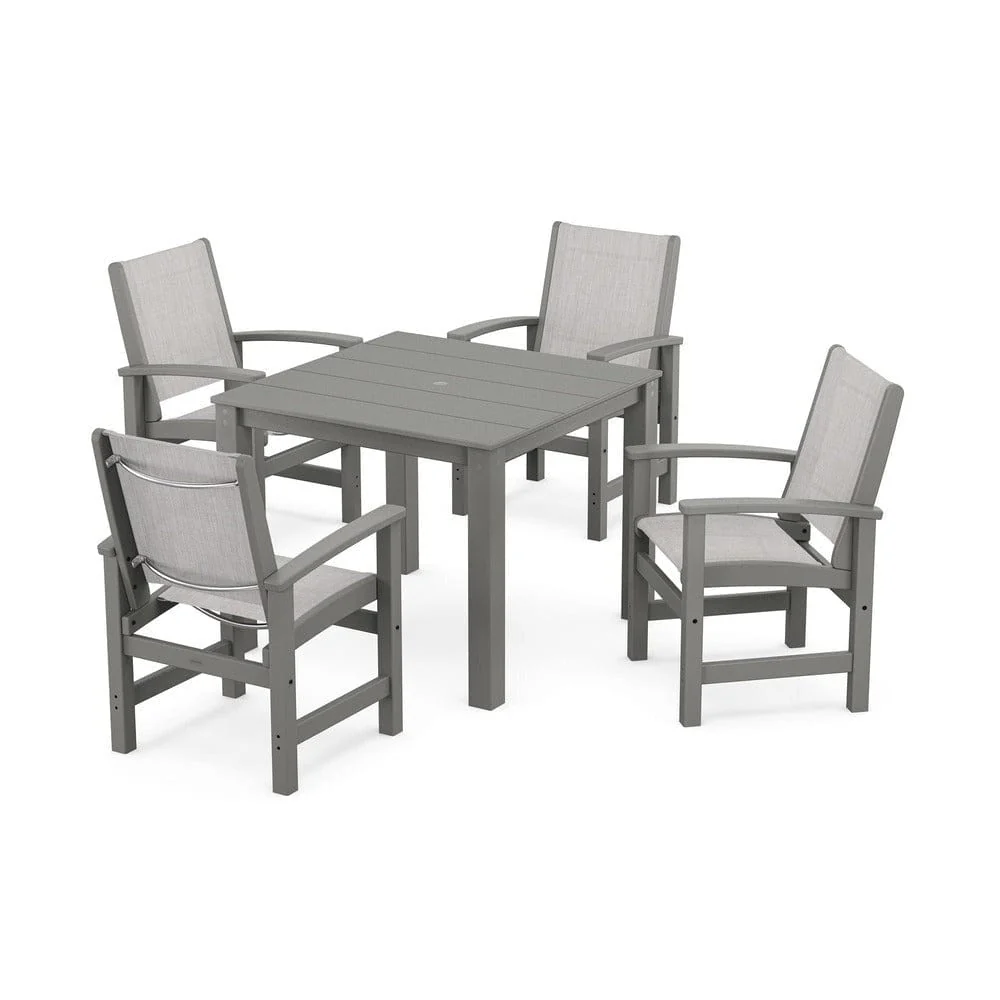 POLYWOOD® - Coastal 5-Piece Parsons Dining Set - PWS2278 - Image 55
