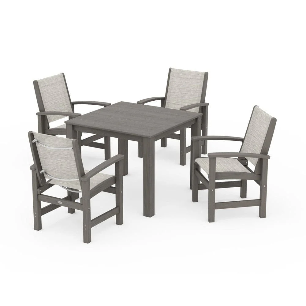 POLYWOOD® - Coastal 5-Piece Parsons Dining Set - PWS2278 - Image 64