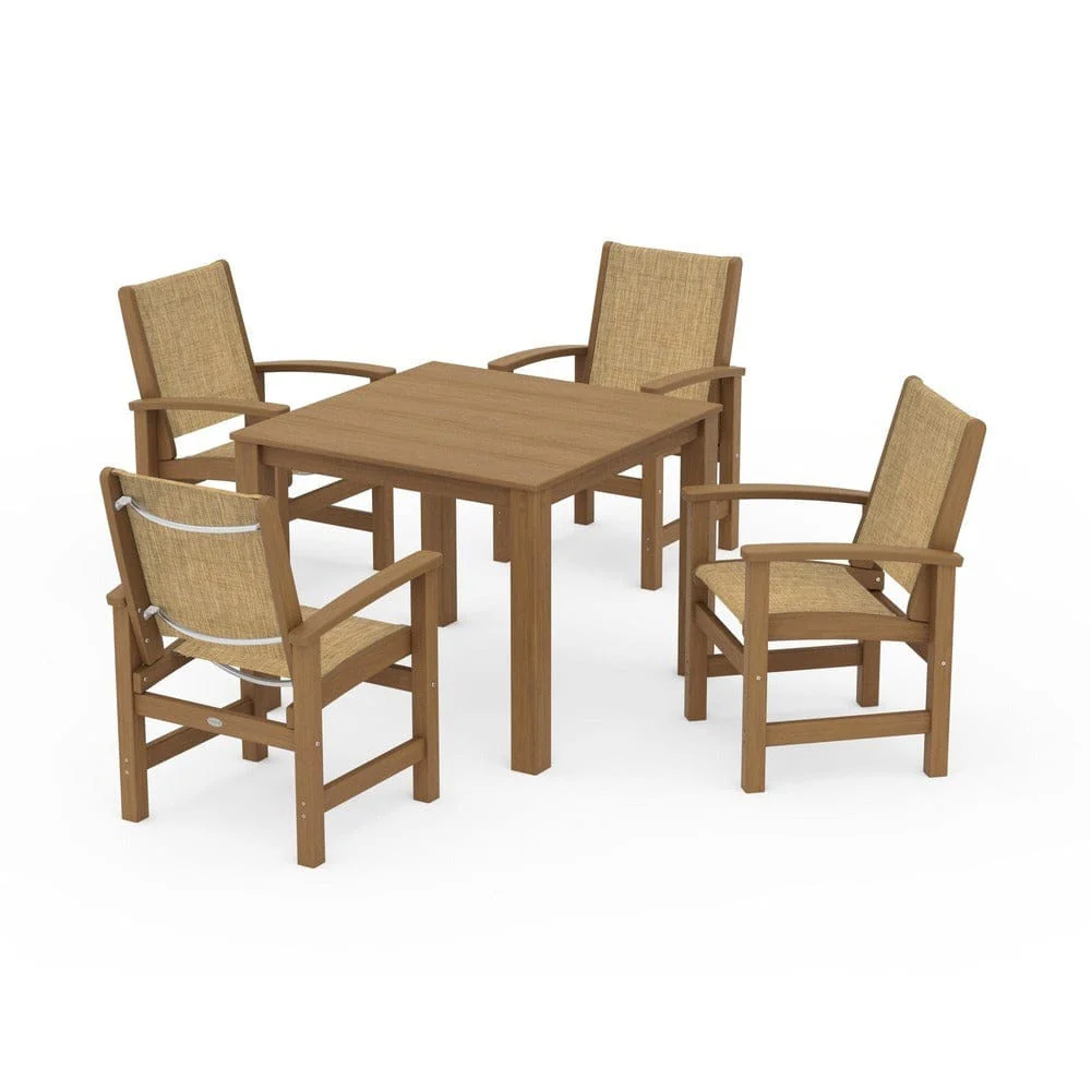 POLYWOOD® - Coastal 5-Piece Parsons Dining Set - PWS2278 - Image 79