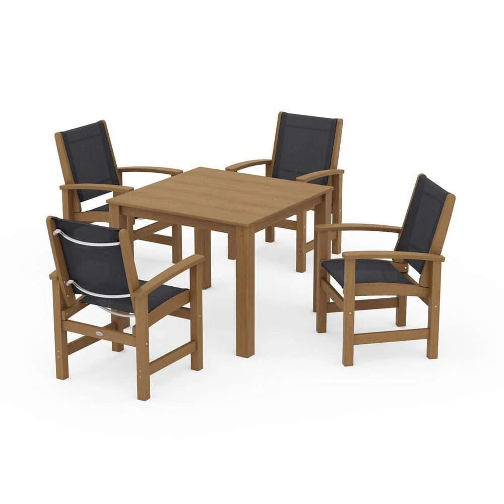 POLYWOOD® - Coastal 5-Piece Parsons Dining Set - PWS2278 - Image 81