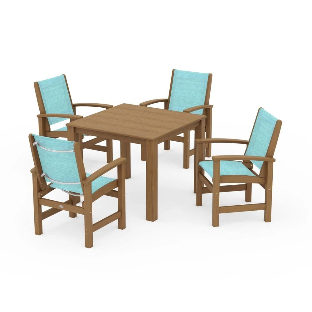POLYWOOD® - Coastal 5-Piece Parsons Dining Set - PWS2278 - Image 84