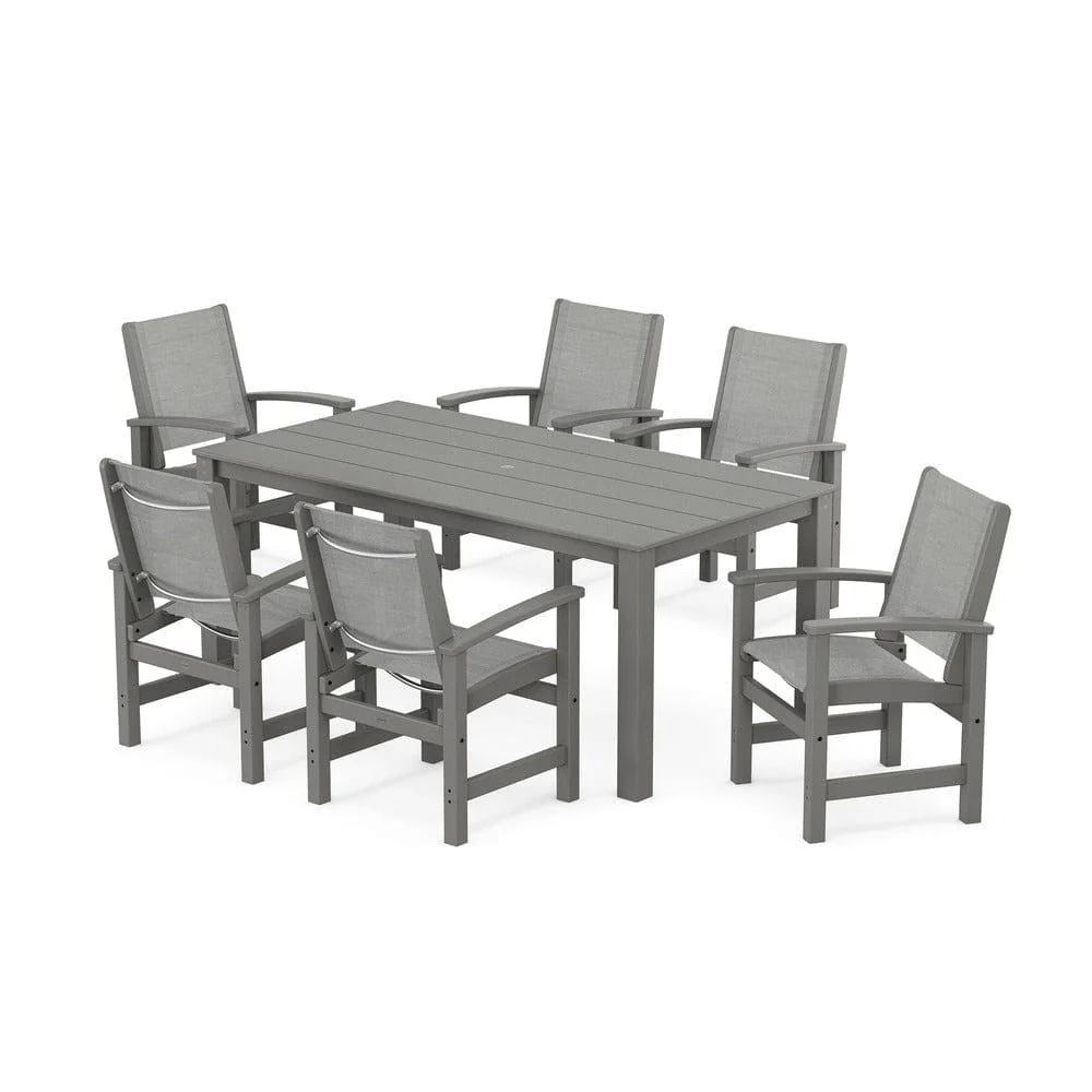 POLYWOOD® - Coastal 7-Piece Parsons Dining Set - PWS2275 - Image 12