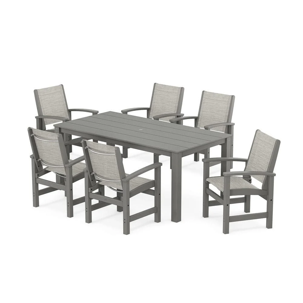 POLYWOOD® - Coastal 7-Piece Parsons Dining Set - PWS2275 - Image 18