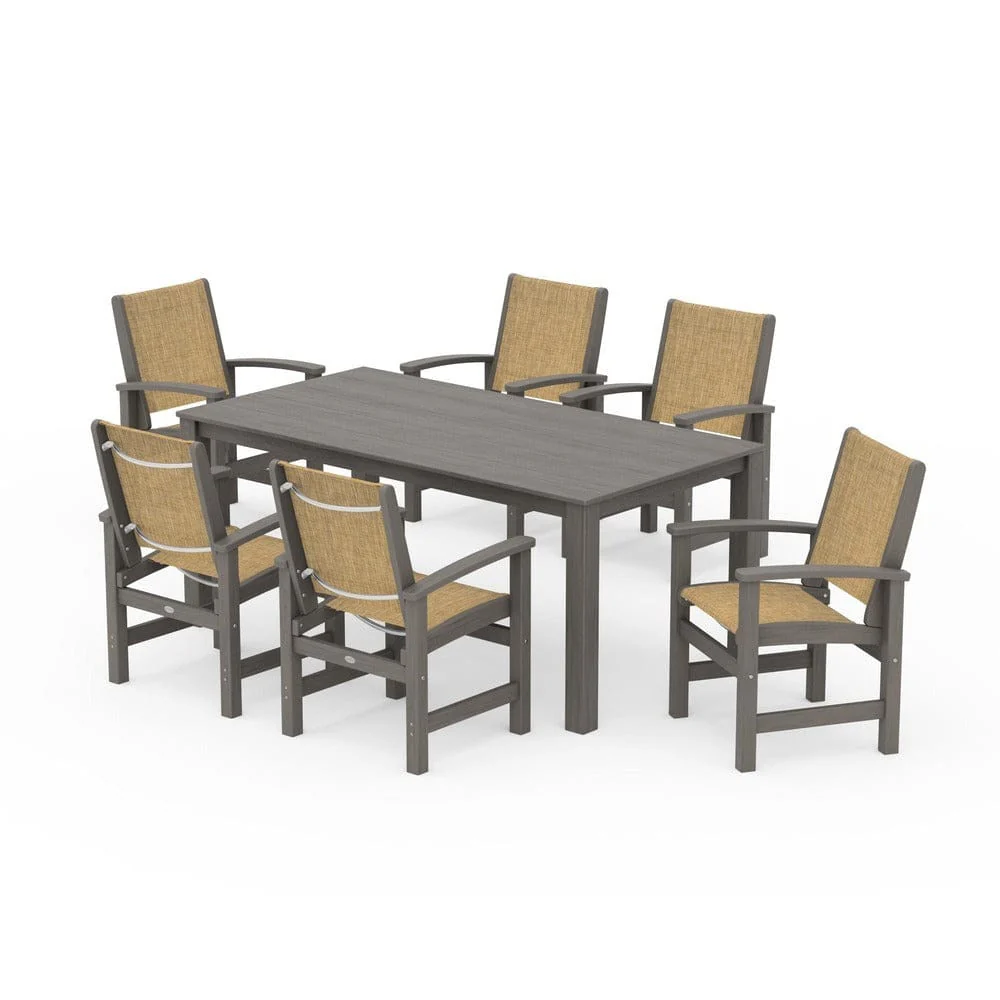 POLYWOOD® - Coastal 7-Piece Parsons Dining Set - PWS2275 - Image 77