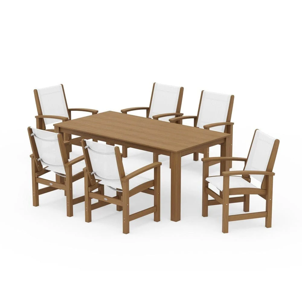 POLYWOOD® - Coastal 7-Piece Parsons Dining Set - PWS2275 - Image 88