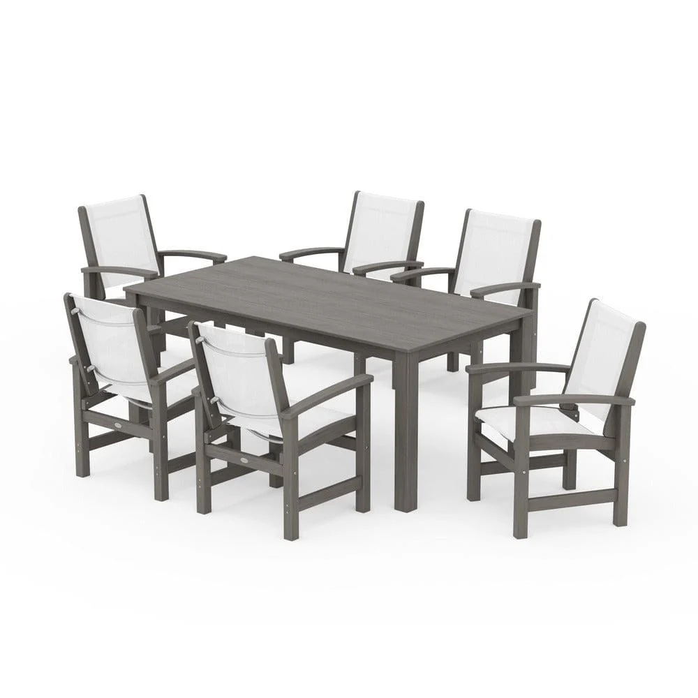 POLYWOOD® - Coastal 7-Piece Parsons Dining Set - PWS2275 - Image 90