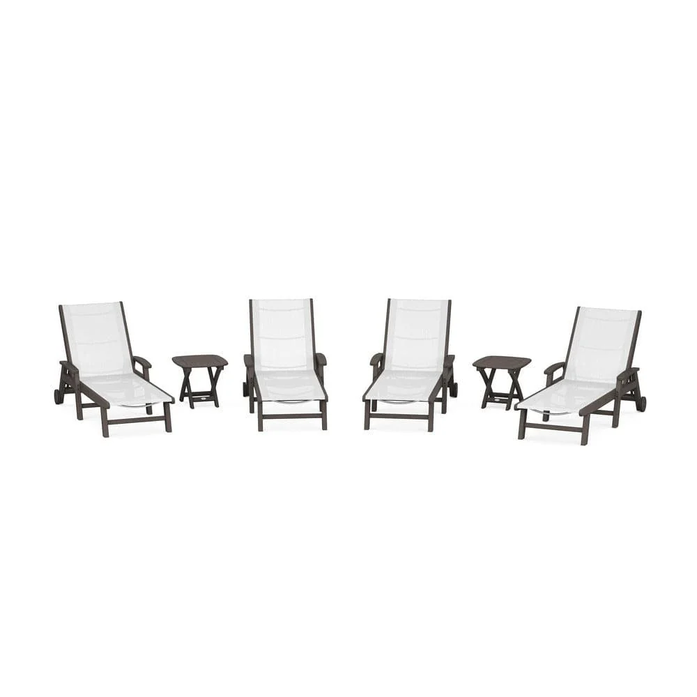 POLYWOOD® - Coastal Chaise 6-Piece Set with Wheels - PWS2024 - Image 10