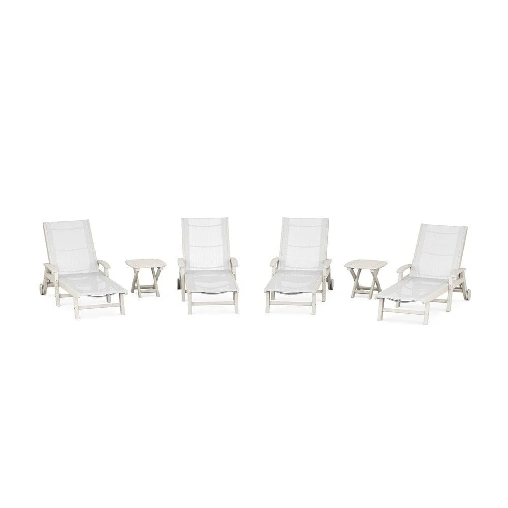 POLYWOOD® - Coastal Chaise 6-Piece Set with Wheels - PWS2024 - Image 101