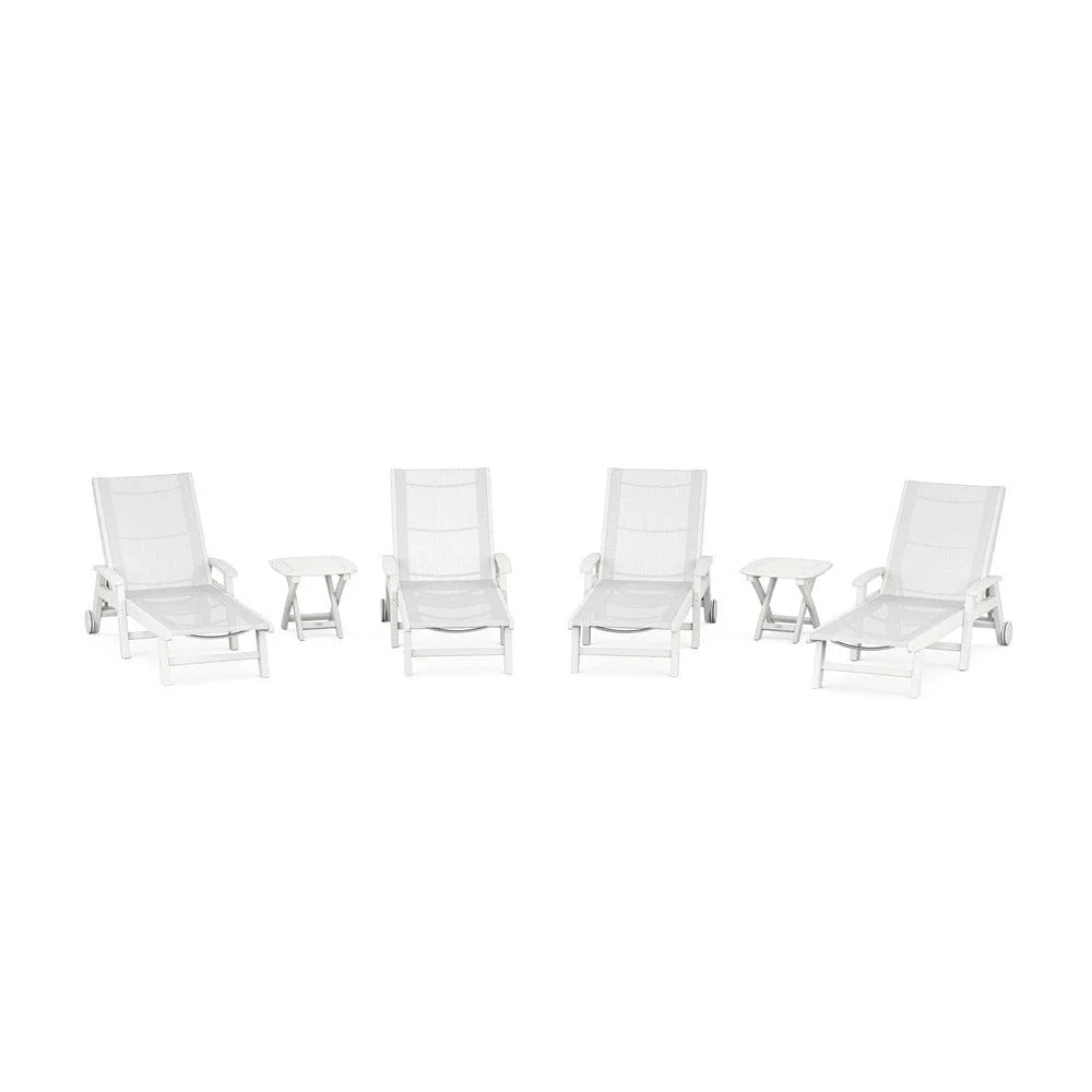 POLYWOOD® - Coastal Chaise 6-Piece Set with Wheels - PWS2024 - Image 102