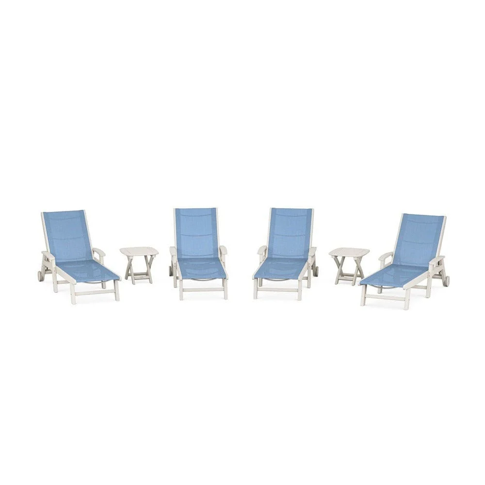 POLYWOOD® - Coastal Chaise 6-Piece Set with Wheels - PWS2024 - Image 103