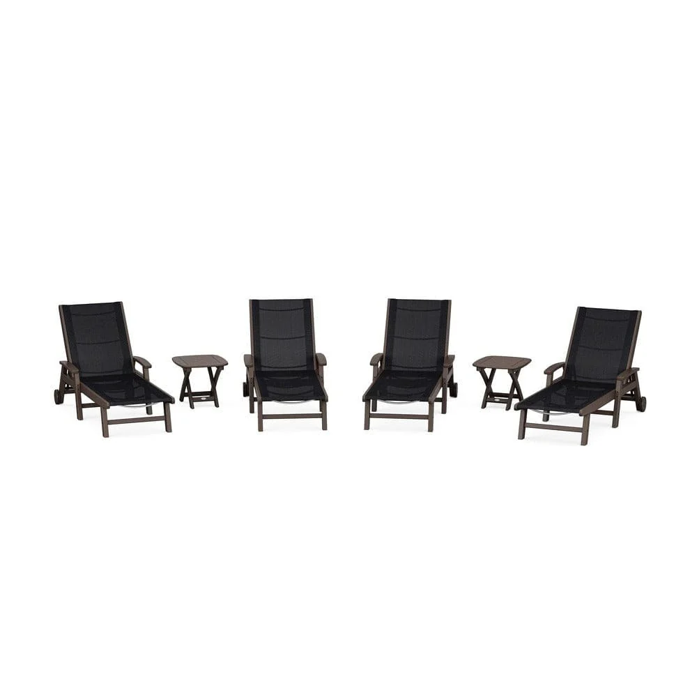 POLYWOOD® - Coastal Chaise 6-Piece Set with Wheels - PWS2024 - Image 104