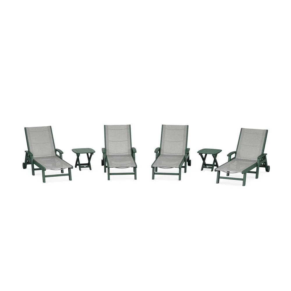 POLYWOOD® - Coastal Chaise 6-Piece Set with Wheels - PWS2024 - Image 106