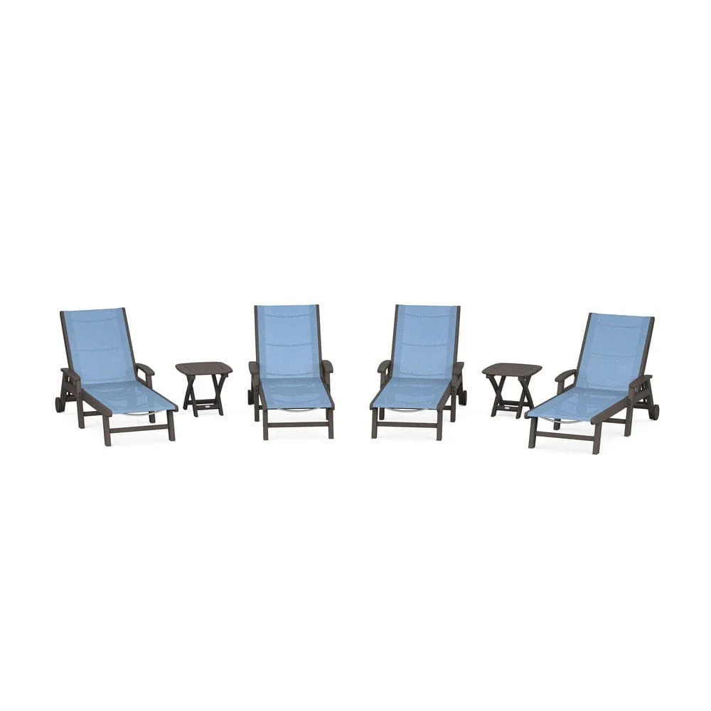 POLYWOOD® - Coastal Chaise 6-Piece Set with Wheels - PWS2024 - Image 108