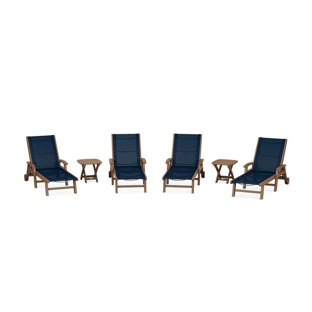 POLYWOOD® - Coastal Chaise 6-Piece Set with Wheels - PWS2024 - Image 110