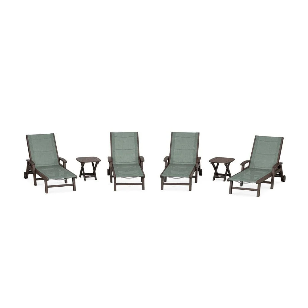 POLYWOOD® - Coastal Chaise 6-Piece Set with Wheels - PWS2024 - Image 112