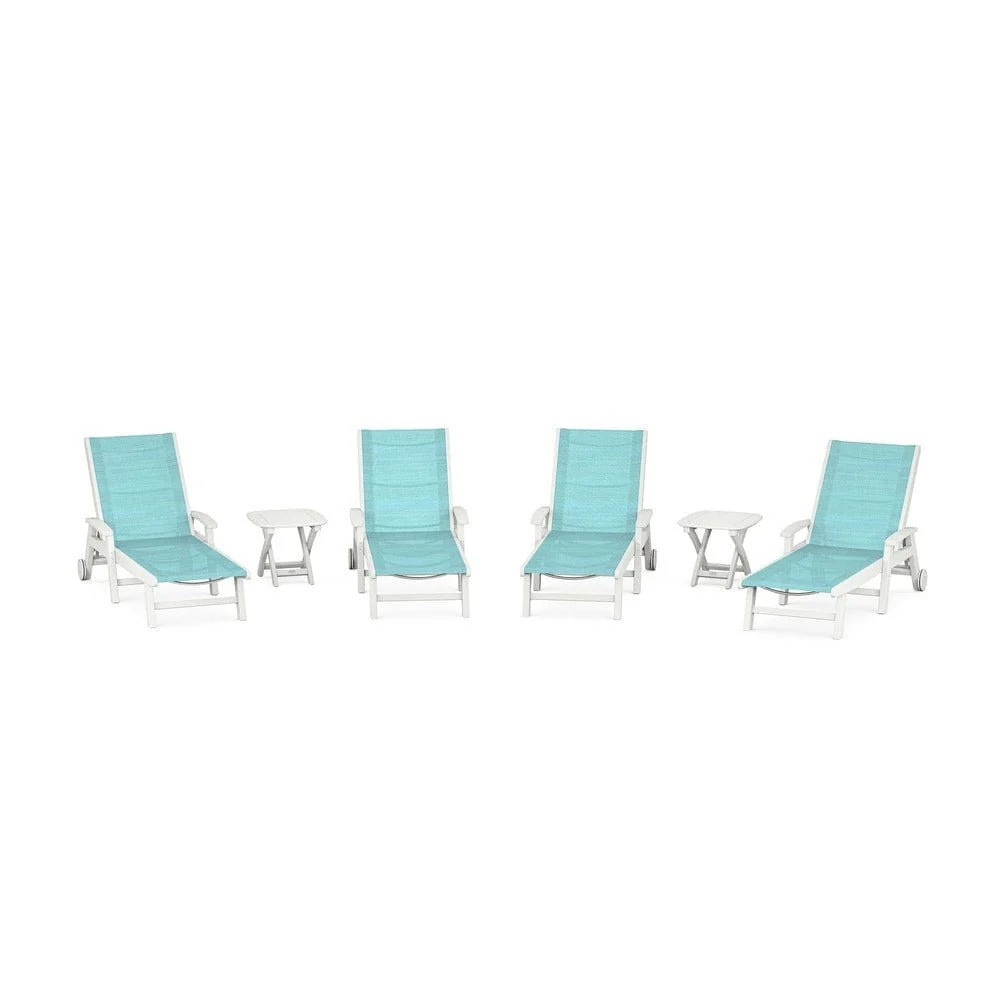 POLYWOOD® - Coastal Chaise 6-Piece Set with Wheels - PWS2024 - Image 114