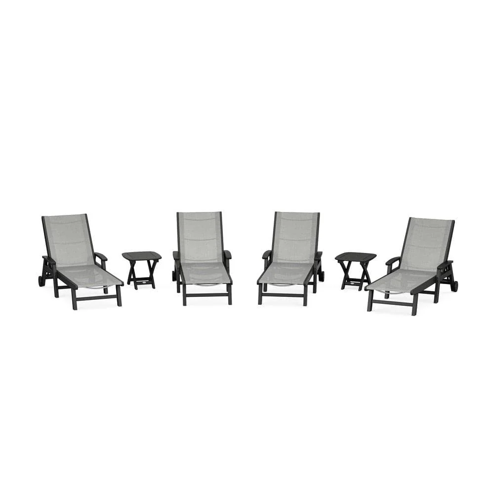 POLYWOOD® - Coastal Chaise 6-Piece Set with Wheels - PWS2024 - Image 120
