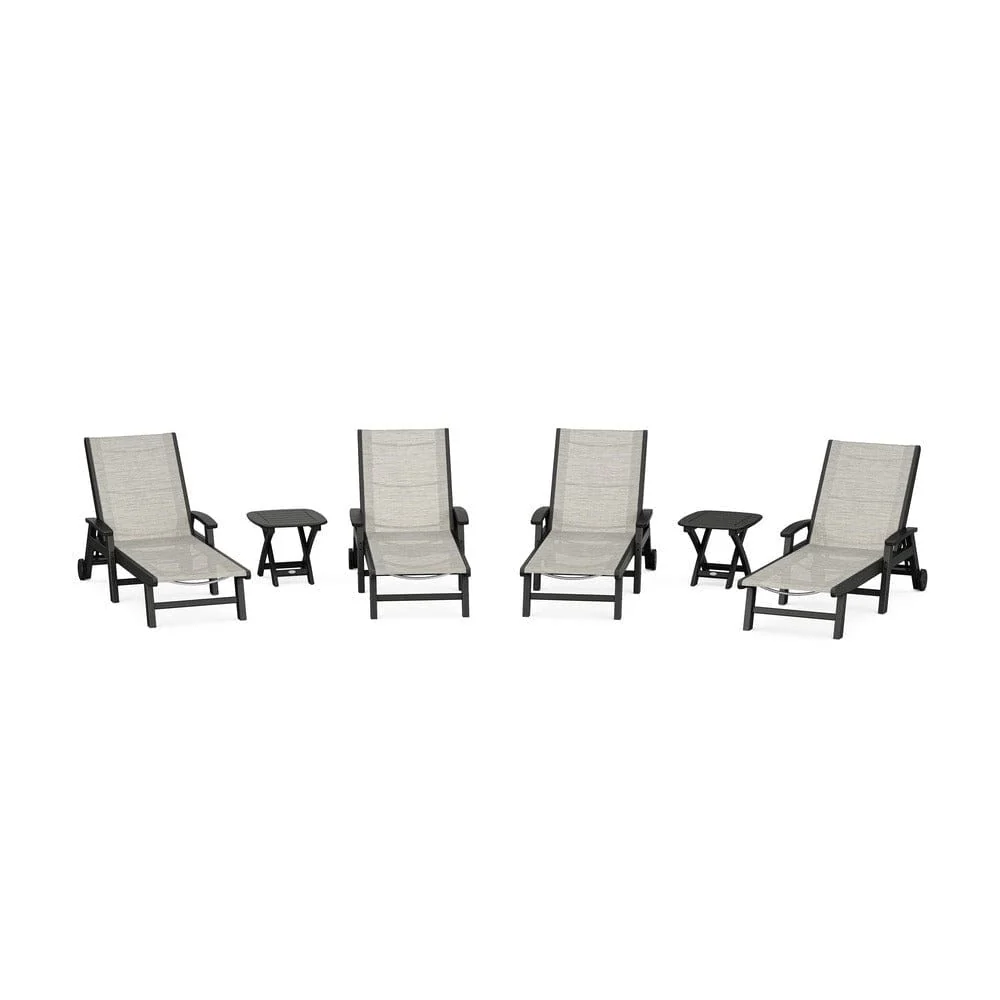POLYWOOD® - Coastal Chaise 6-Piece Set with Wheels - PWS2024 - Image 14