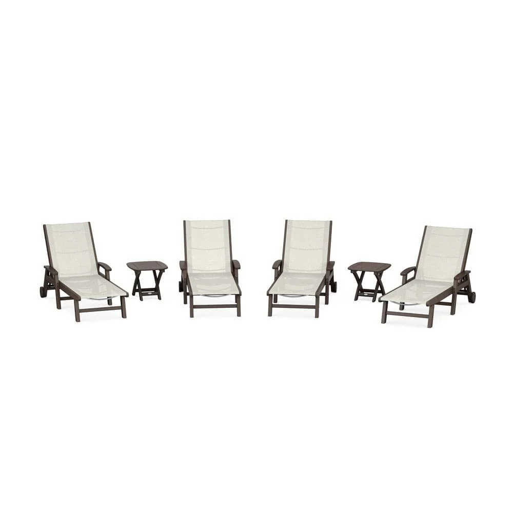 POLYWOOD® - Coastal Chaise 6-Piece Set with Wheels - PWS2024 - Image 15