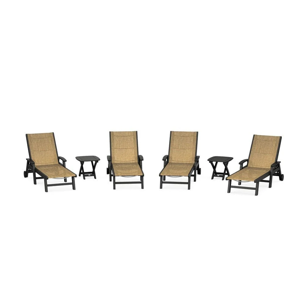 POLYWOOD® - Coastal Chaise 6-Piece Set with Wheels - PWS2024 - Image 17