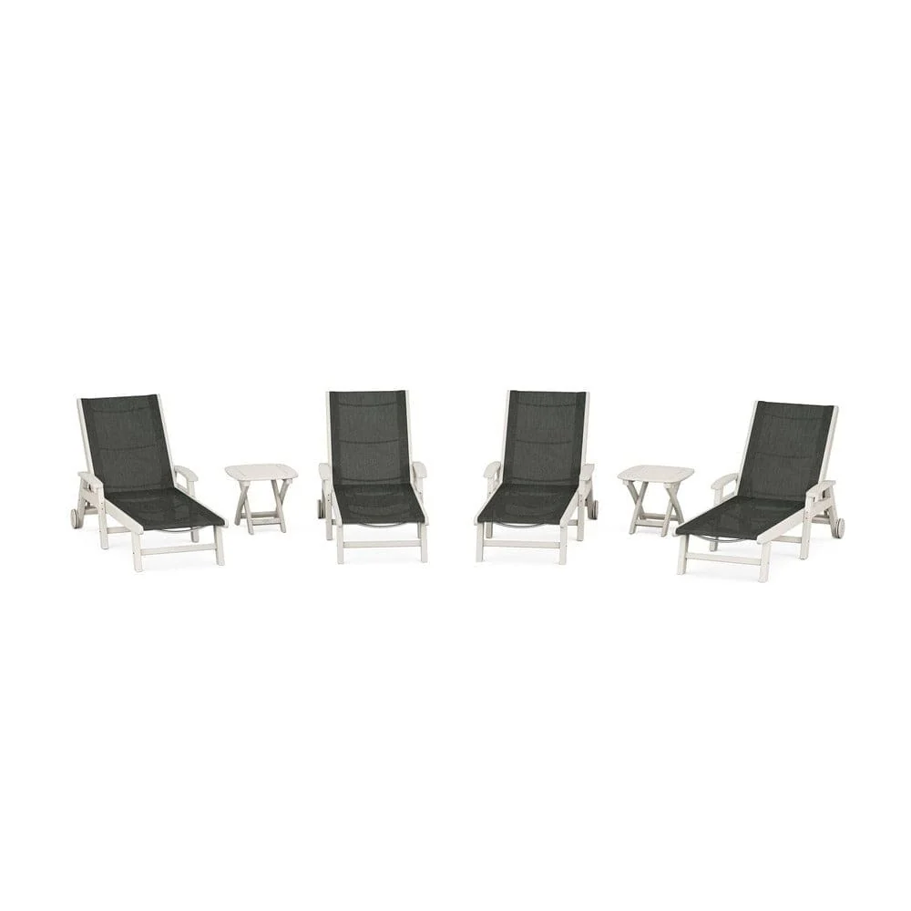 POLYWOOD® - Coastal Chaise 6-Piece Set with Wheels - PWS2024 - Image 18