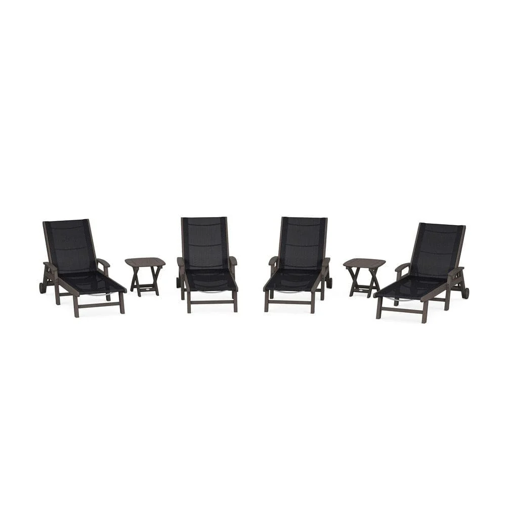 POLYWOOD® - Coastal Chaise 6-Piece Set with Wheels - PWS2024 - Image 19