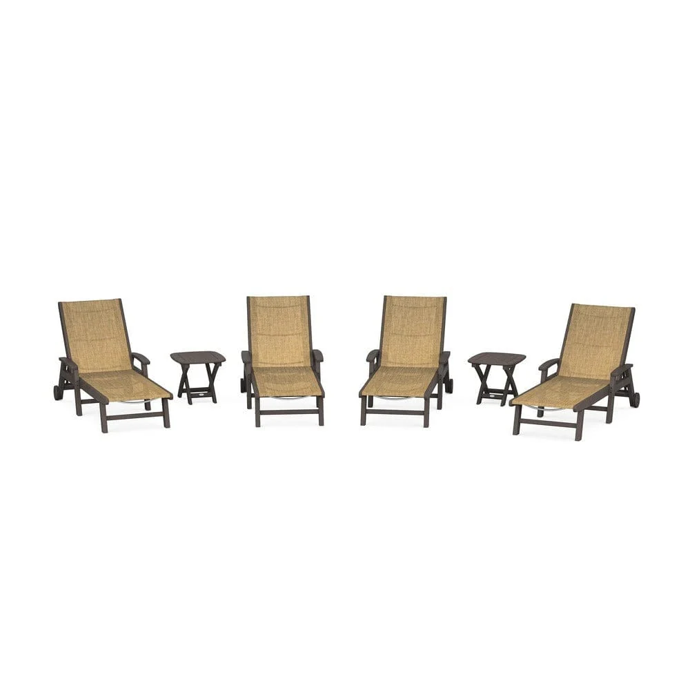 POLYWOOD® - Coastal Chaise 6-Piece Set with Wheels - PWS2024 - Image 20