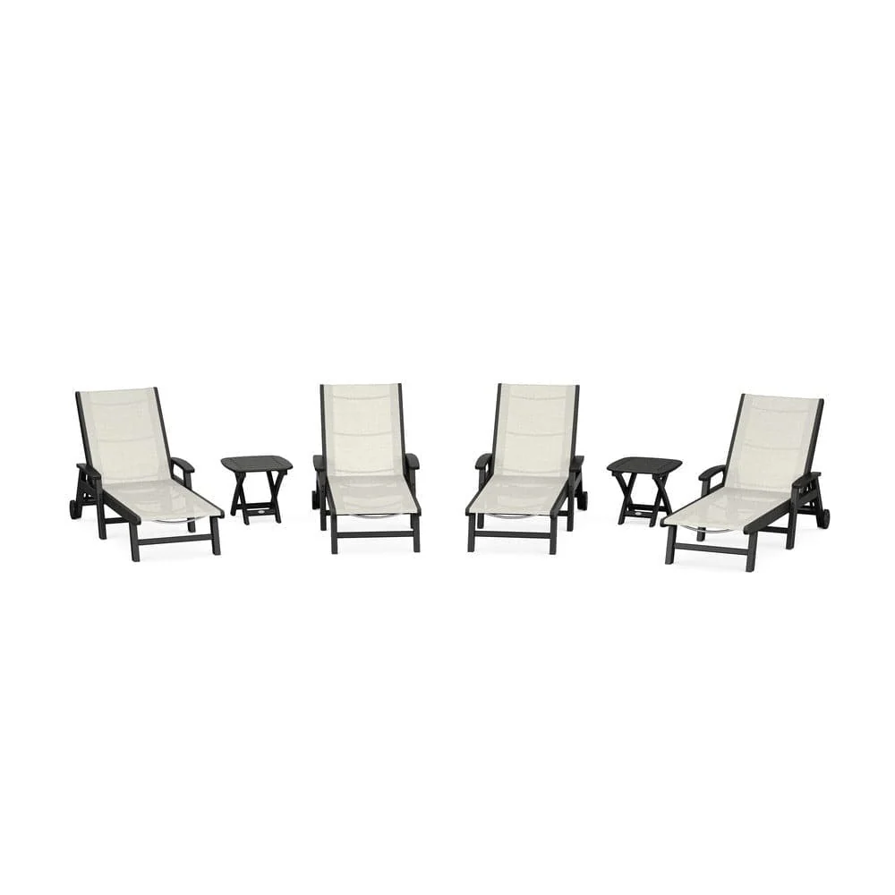 POLYWOOD® - Coastal Chaise 6-Piece Set with Wheels - PWS2024 - Image 21