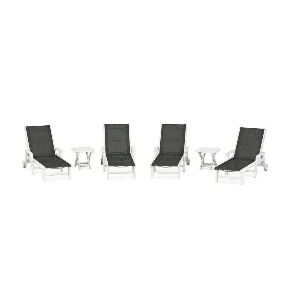 POLYWOOD® - Coastal Chaise 6-Piece Set with Wheels - PWS2024 - Image 22